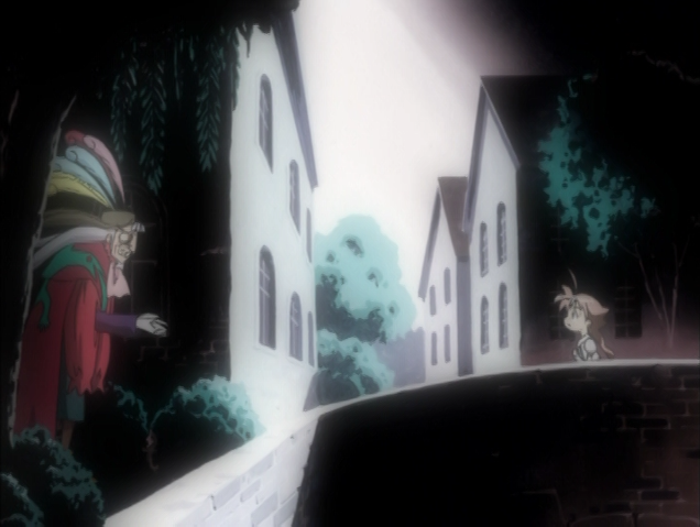 Drosselmeyer talking to Duck about her role in the story