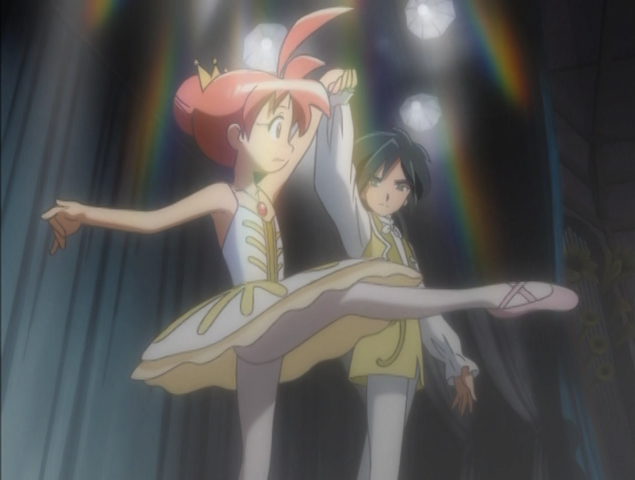 Fakir dancing a pas de deux from Sleeping Beauty (1889) with Duck