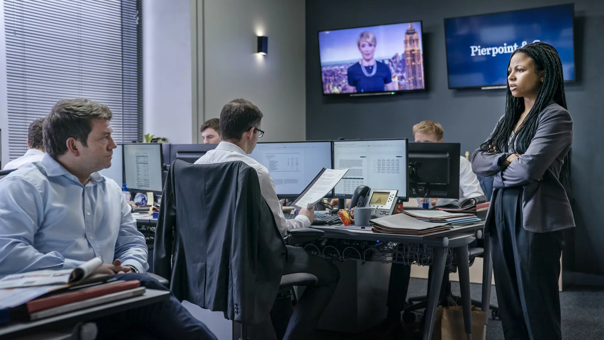 Still from Industry. created by Mickey Down & Konrad Kay. HBO, 2020-.