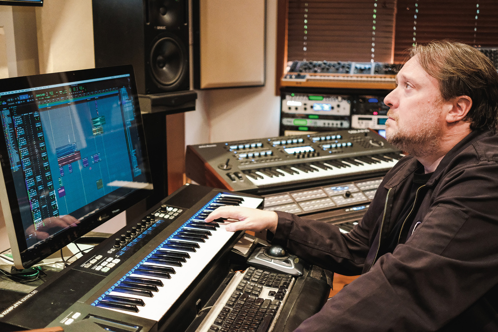 Dave Porter composing music. Bacon, Tony. "Dave Porter: Scoring Breaking Bad & Better Call Saul." Sound On Sound, 2022.