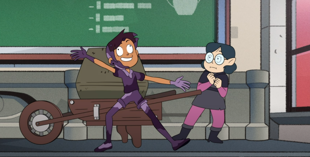 Luz makes her debut at magic school as Willow's abomination