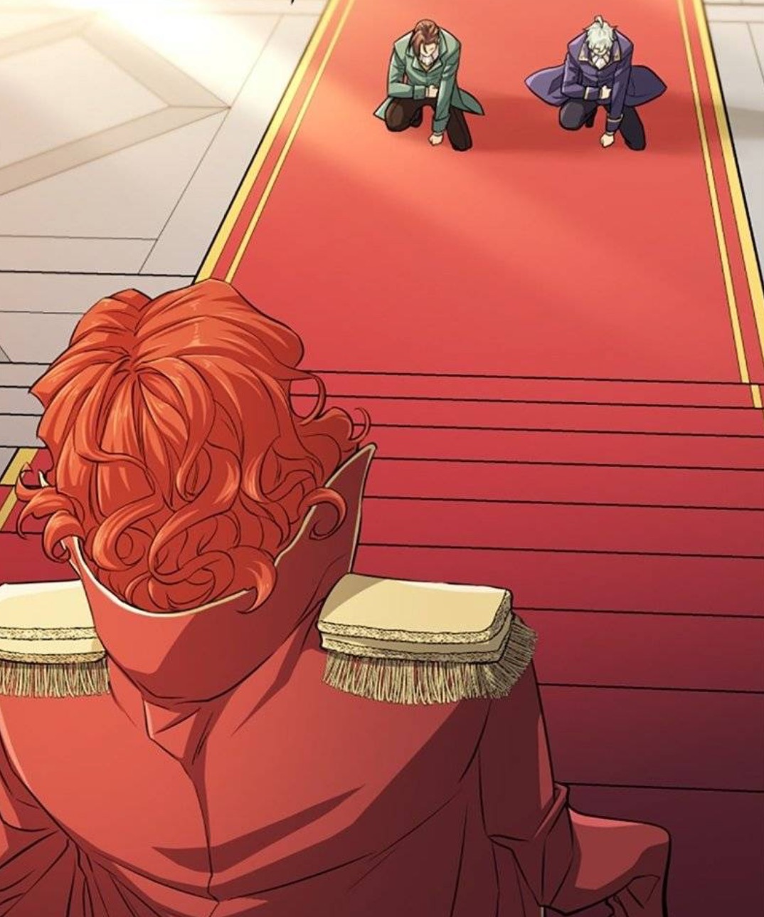 Lloyd meets Queen Alicia for the first time.