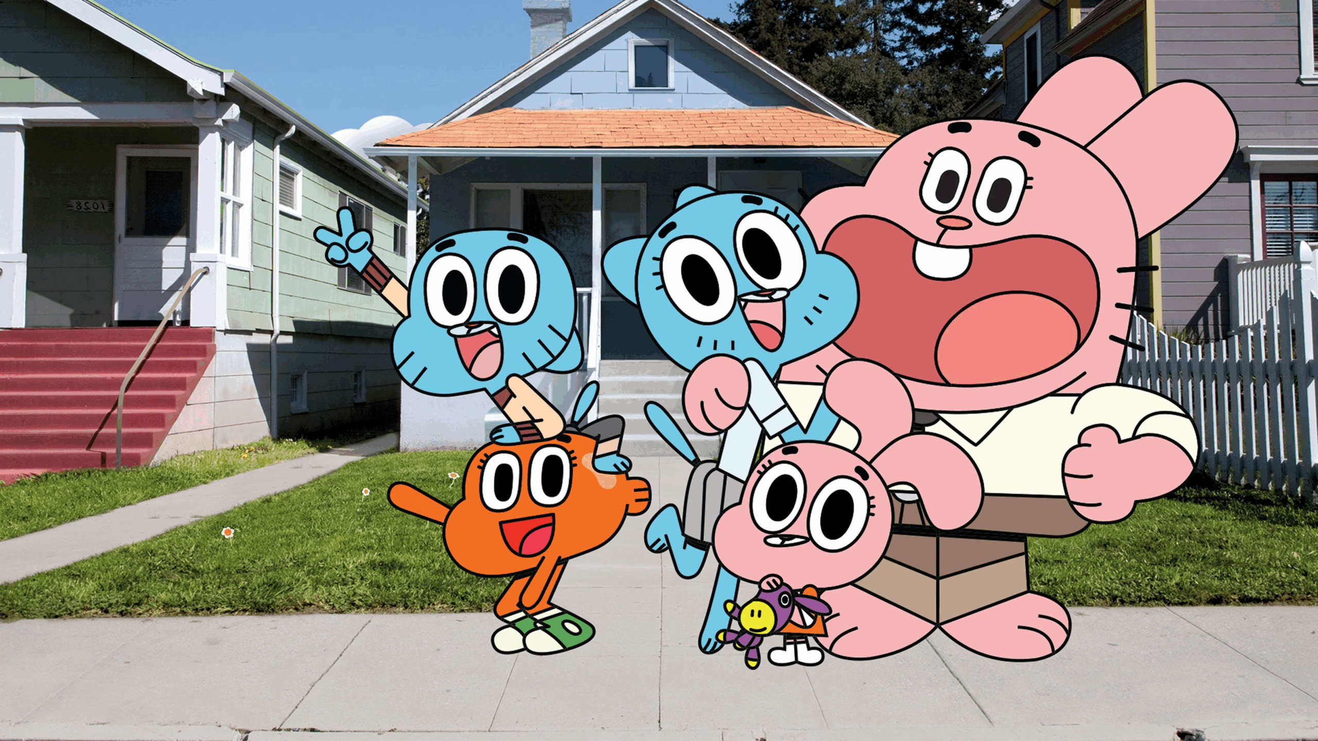The family from 'The Amazing World of Gumball.' Bocquelet, Ben. 'The Amazing World of Gumball.' Cartoon Network. 2011-2019.
