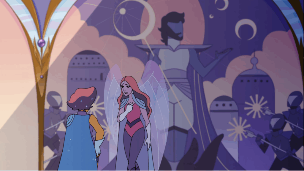 Glimmer arguing with her mother, Angella