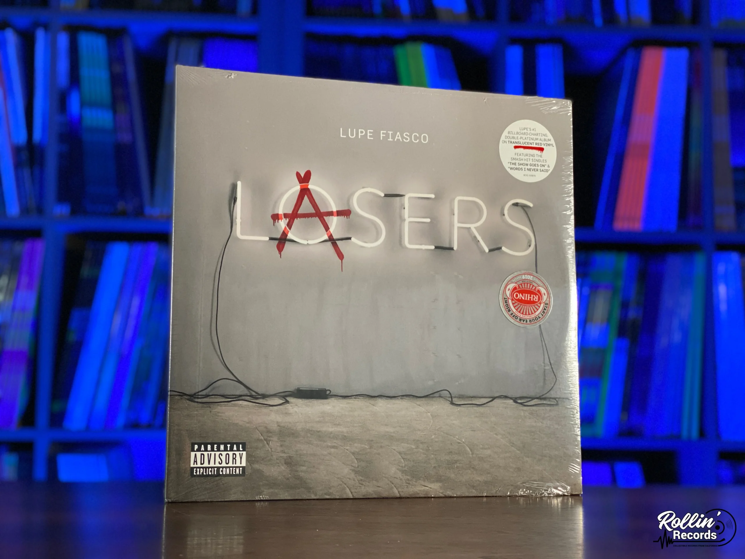 Rollin’ Records. “Lupe Fiasco - Lasers (Translucent Red Vinyl),” 2025.