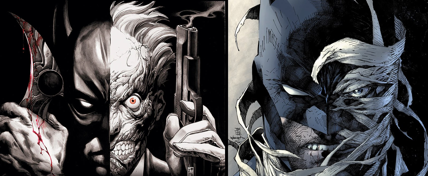 Bianche, Simone. Batman: Face the Face. Lee, Jim. Batman: Hush.