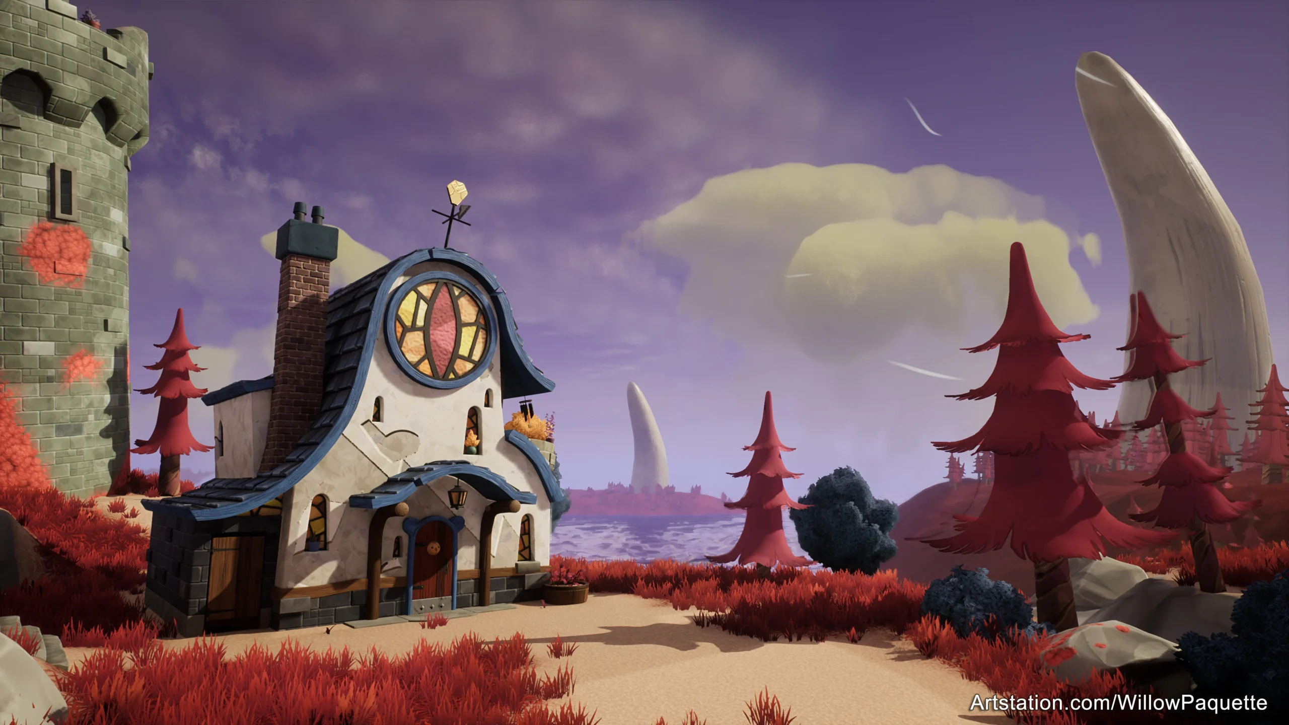 Meant to show the titular Owl House as a backdrop for the article.