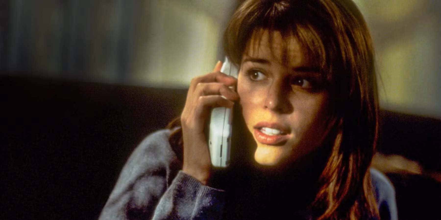 Final girl Sidney Prescott, the main target of Ghostface.
'Scream'. Wes Craven. 1996.