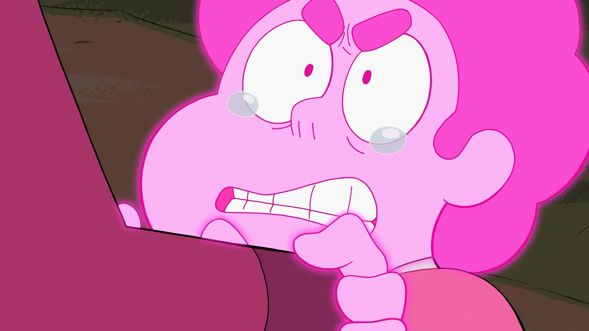 Steven’s extreme emotions cause him to turn pink and gain new supernatural abilities. Park, Haesung. 2020. “Your Mother and Mine.” Episode 1, Season 1 Of Steven Universe Future. Cartoon Network.