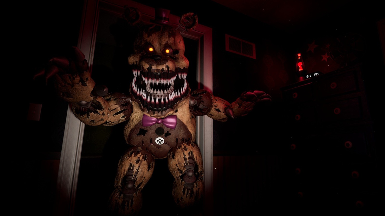 Golden Freddy jump scare from “FNAF 4”. 