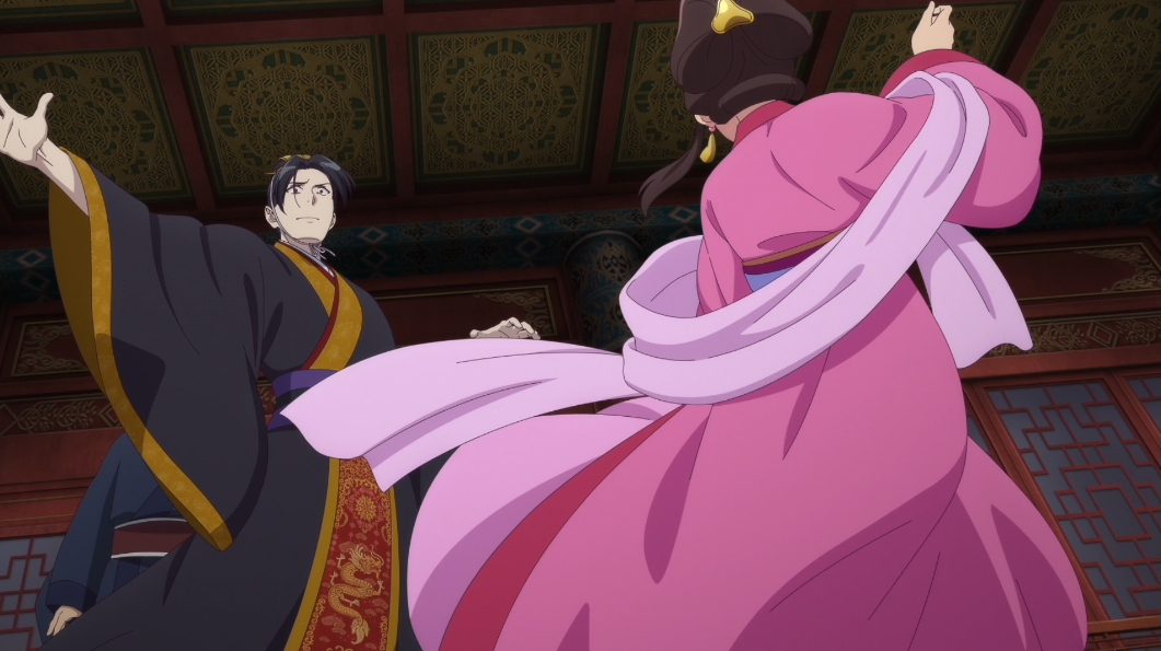 The Late Emperor is terrified by an adult woman