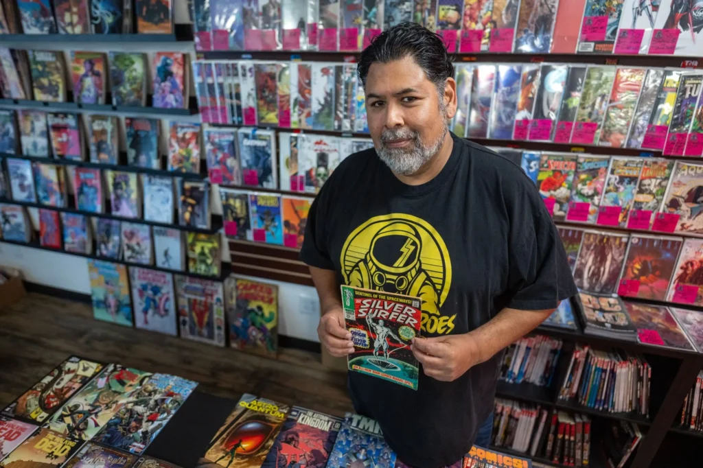 A member of the comic book fandom.