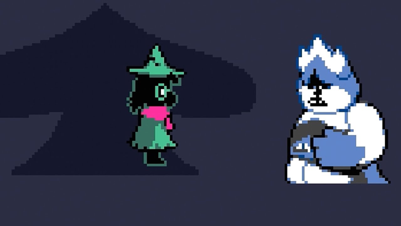 Ralsei and The King from chapter 1.  Fox, Toby, creator. 'Deltarune'. Toby Fox, 2025. PC.