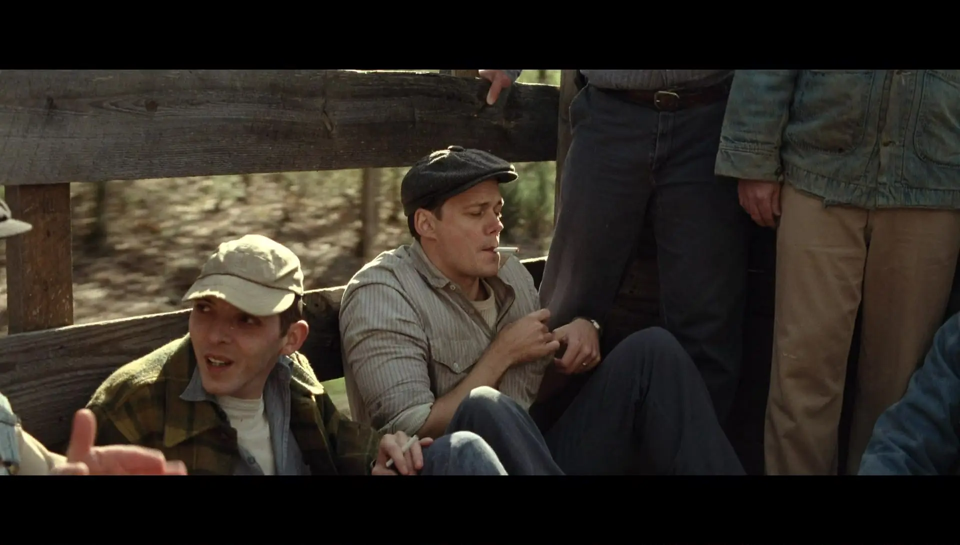 A scene from The Devil All The Time: Willard returning from a long day of work while having a cigarette.
Campos, Antonio, Dir. The Devil All the Time. 2020.