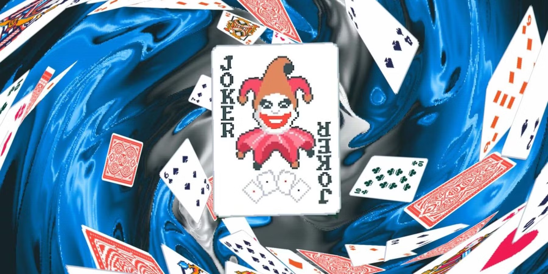 Promotional image of the “Balatro” mascot, Joker.