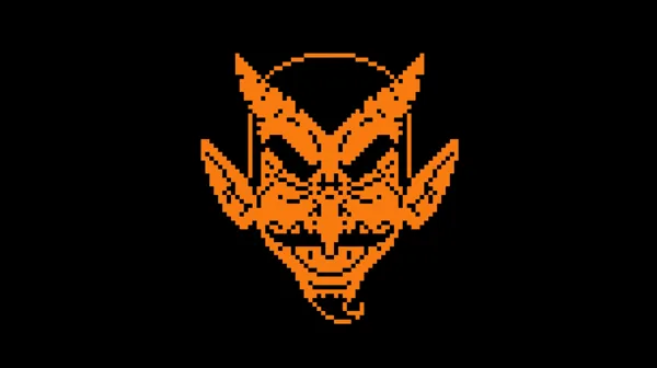 The laughing devil icon seen in “CloverPit.”