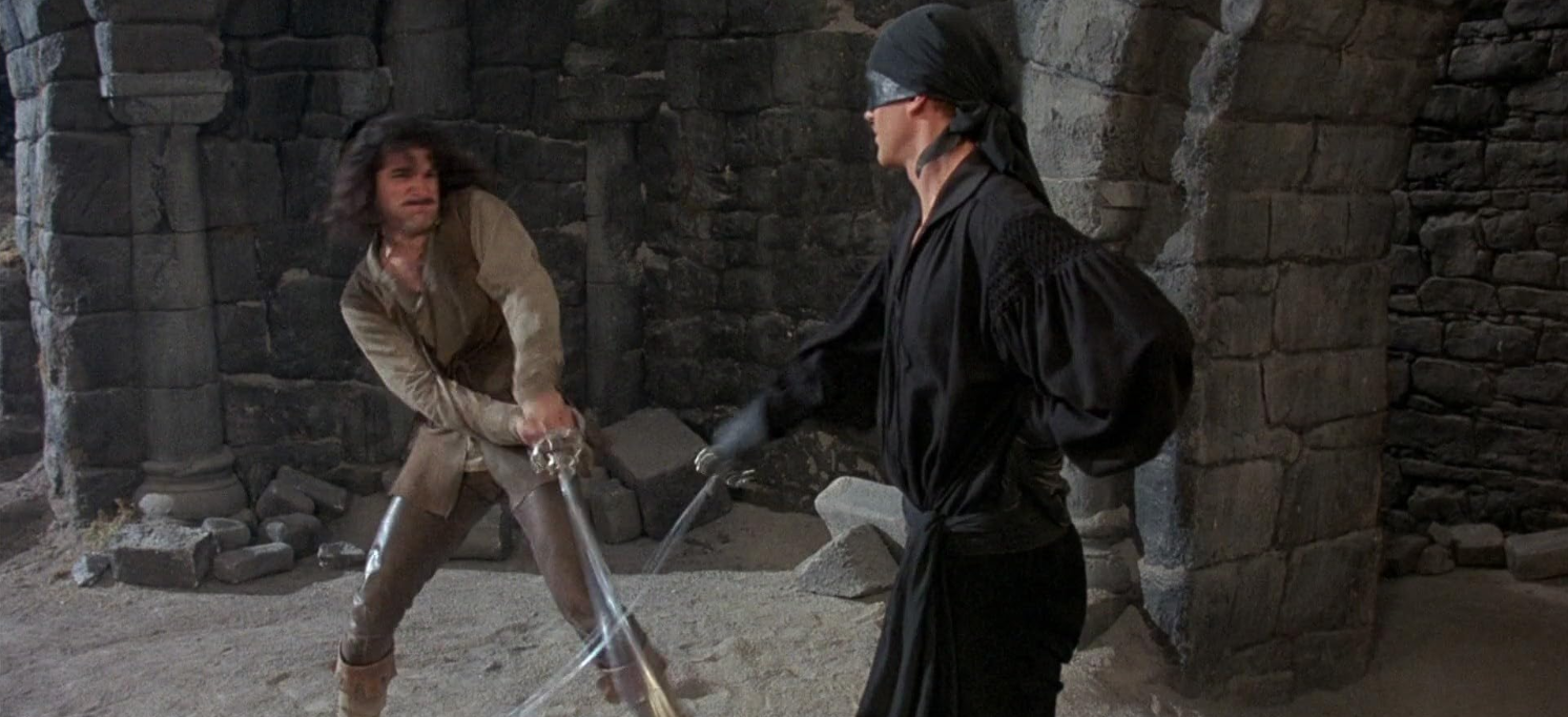 Inigo Montoya fencing the Dread Pirate Roberts