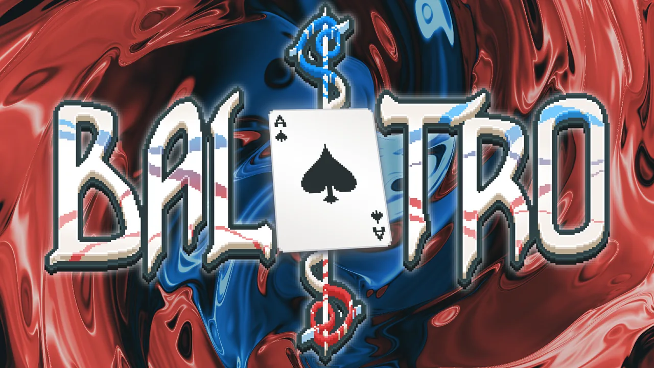 Start game screen of “Balatro,” the game famed for starting the Gambling video game trend. 