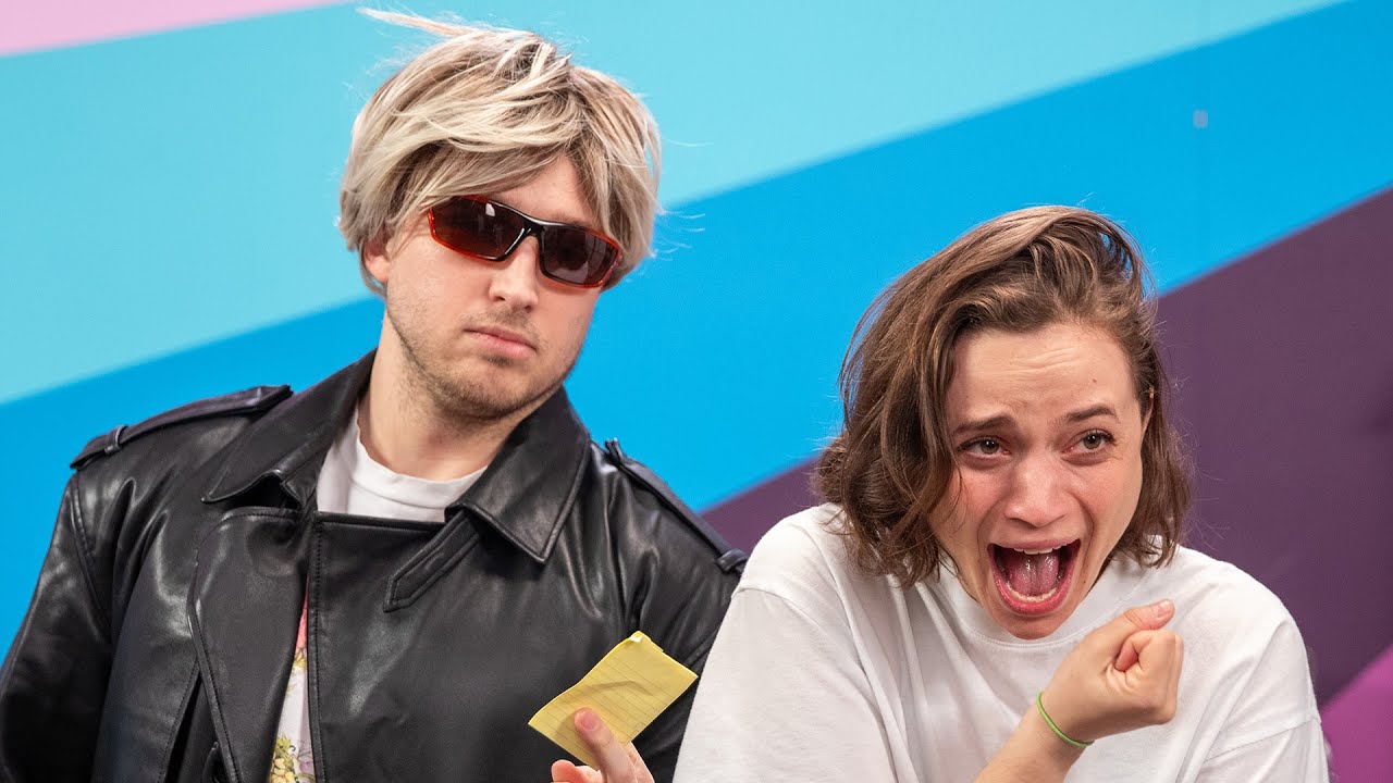 Image of Angela and Shayne in Smosh “TRNL” Improv skits. 