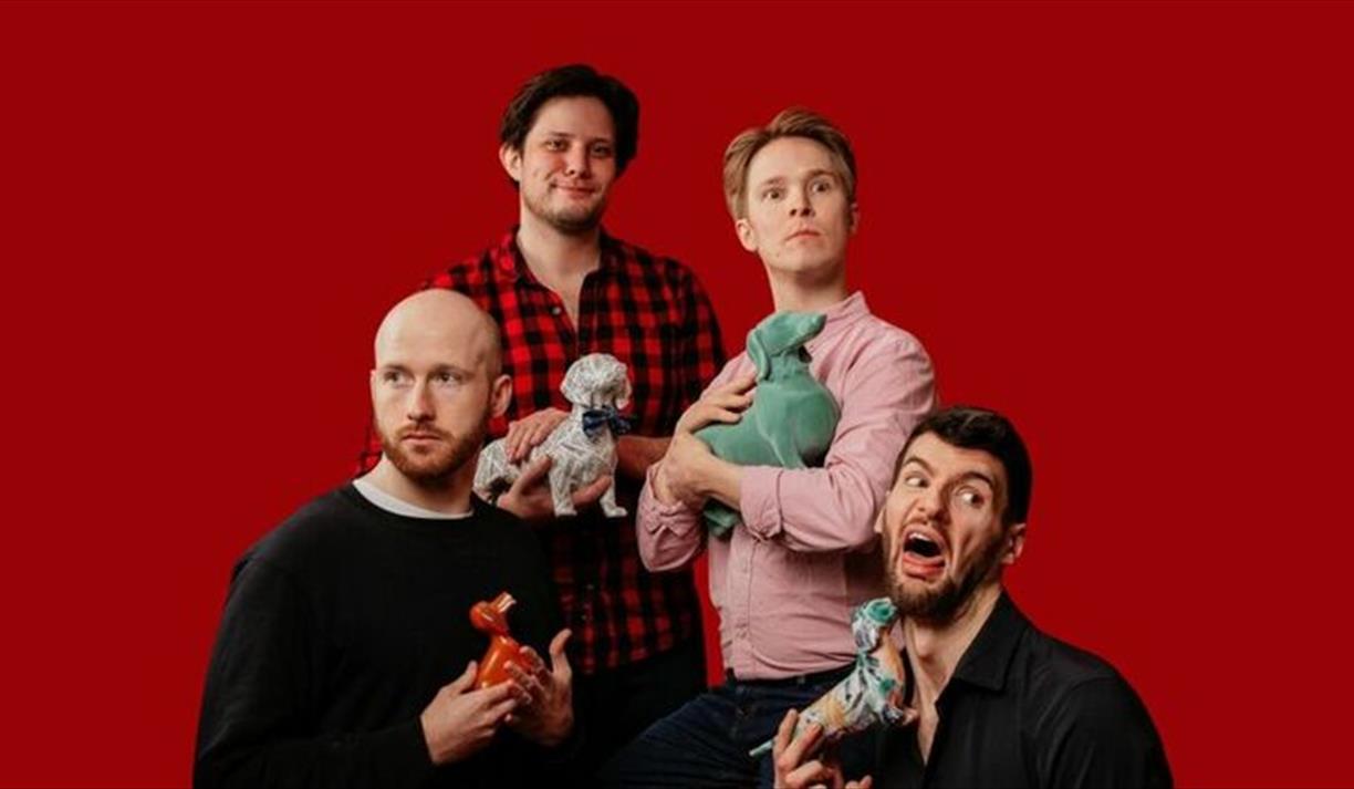 Full cast photo-op of the SFTH members.