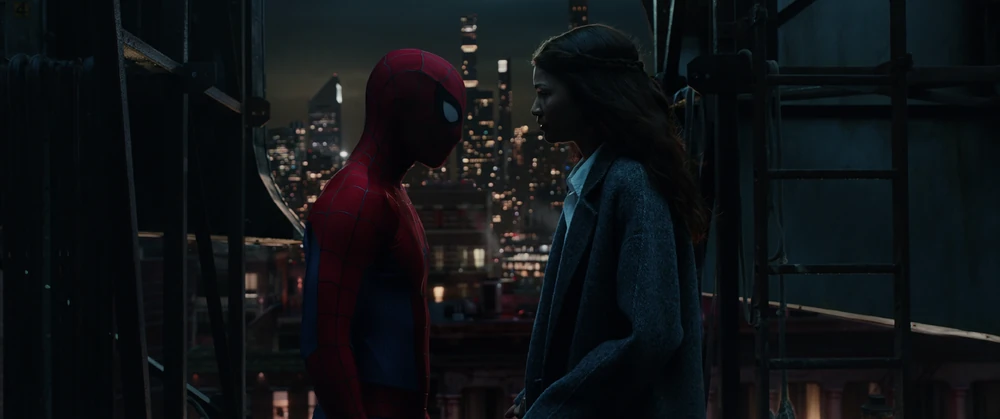 Spider-Man and MJ on the rooftop