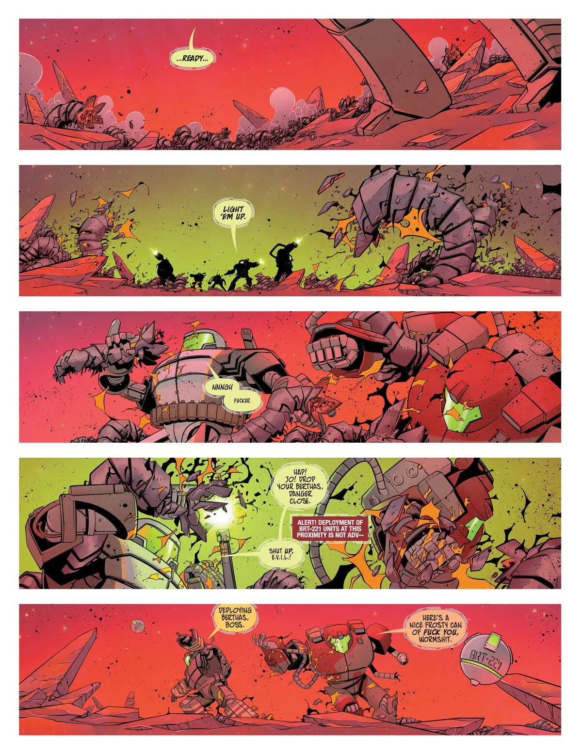 The Forged encounter sand worms. The Forged. Image Comics. 2026.