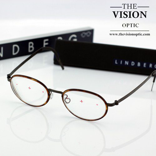 กรอบ Lindberg รุ่น 9720 + เลนส์โปรเกรสซีฟ  Rodenstock 1.60 รุ่น Multigressiv