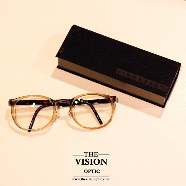 กรอบแว่น Lindberg รุ่น Acetanium 1032 + เลนส์ Rodenstock Impression® 2 CMIQ Chocolate Brown 1.54