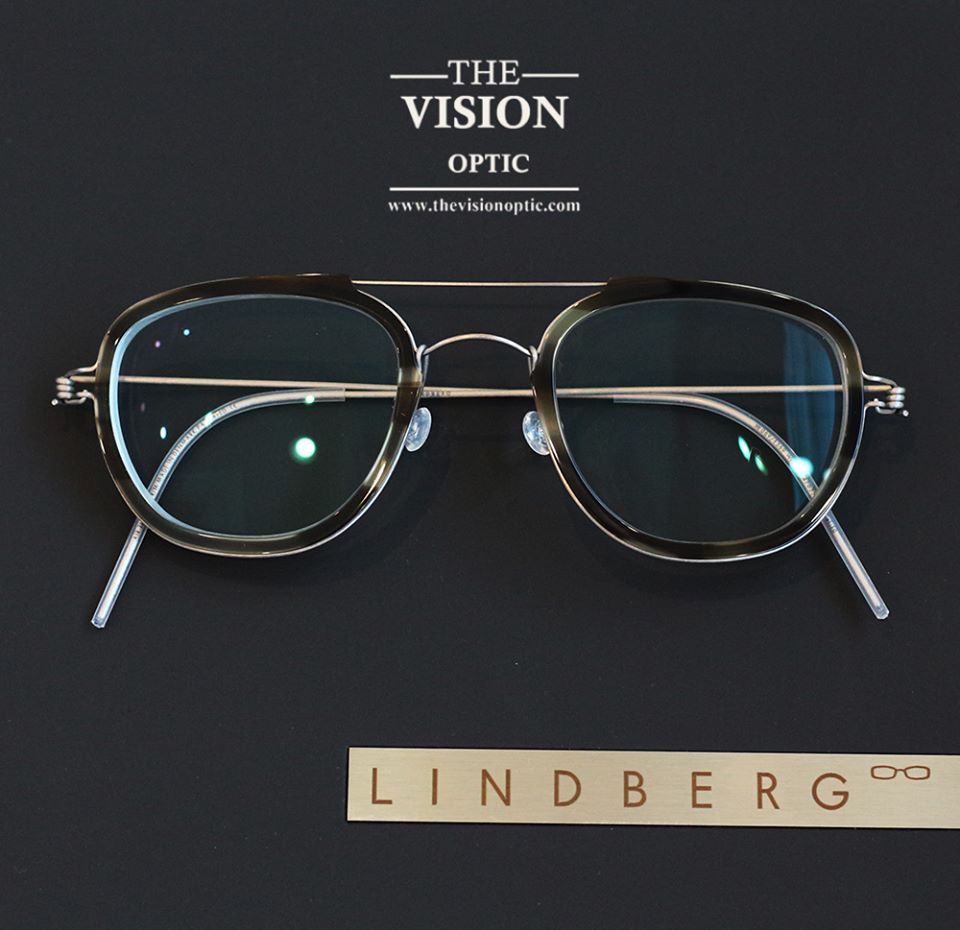 กรอบ Lindberg รุ่น William + เลนส์โปรเกรสซีฟ Rodenstock 1.54 เปลี่ยนสีรุ่น  Impression