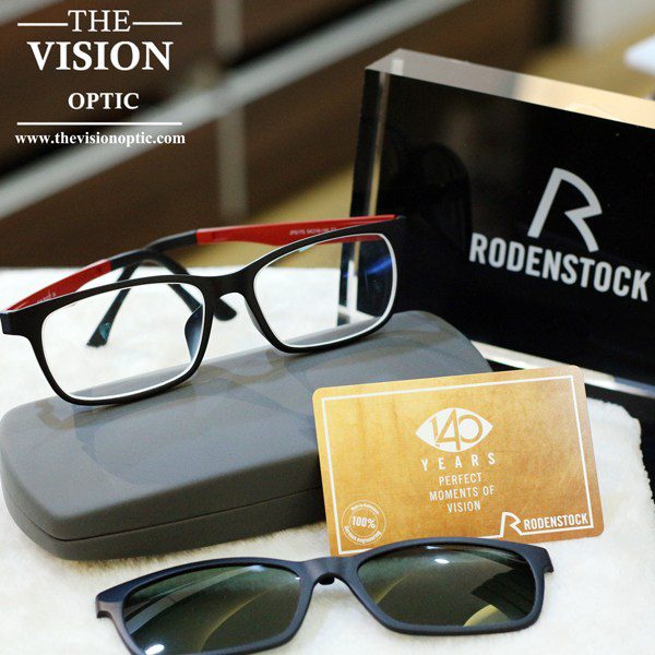 กรอบ Jean pucci + เลนส์โปรเกรสซีฟ Rodenstock รุ่น Purelife Free 1.50 corridor xs