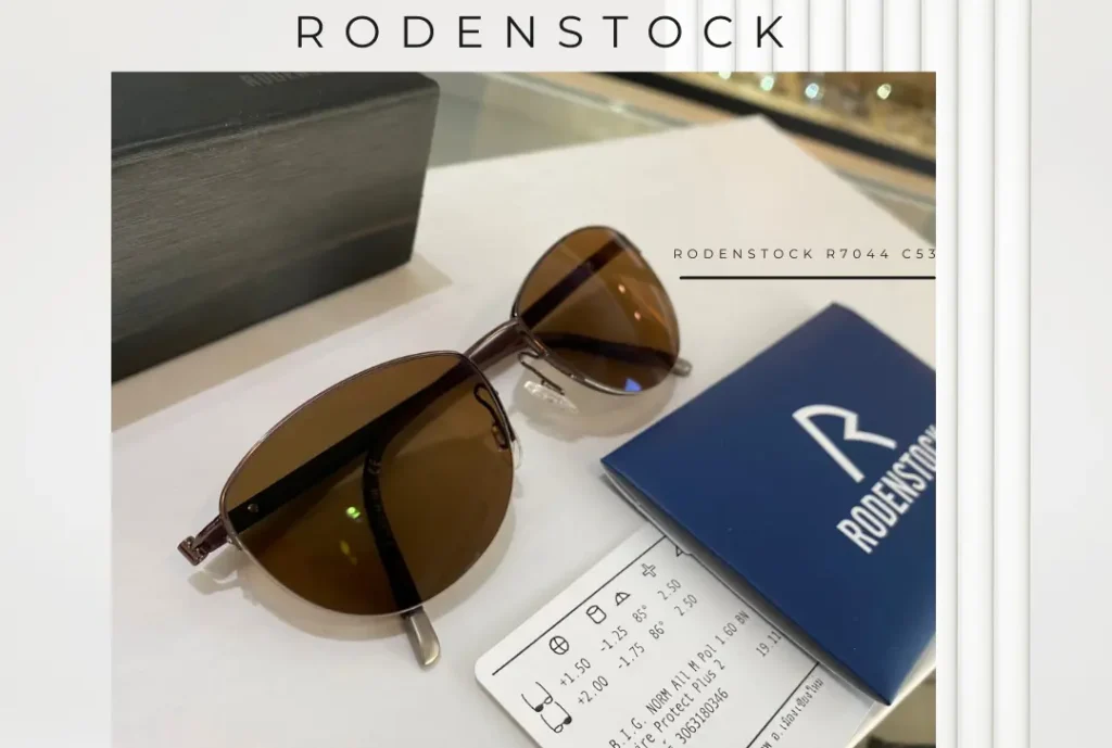 กรอบและเลนส์ Rodenstock  Impression B.I.G N.O.R.M Allround Polarized Brown