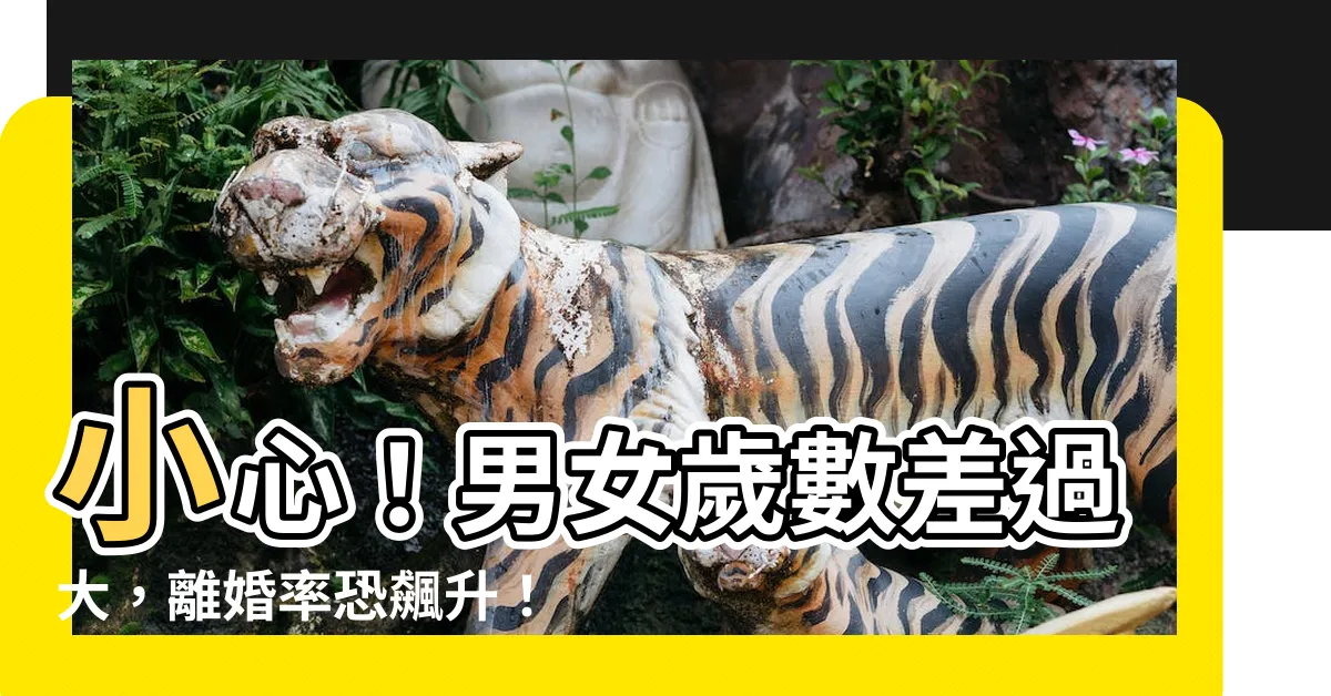 【男女差幾歲不好】小心！男女歲數差過大，離婚率恐飆升！