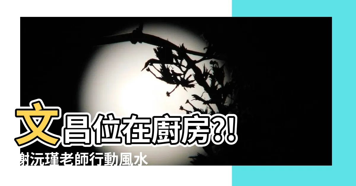 【文昌位在廚房】文昌位在廚房?! 謝沅瑾老師行動風水教室