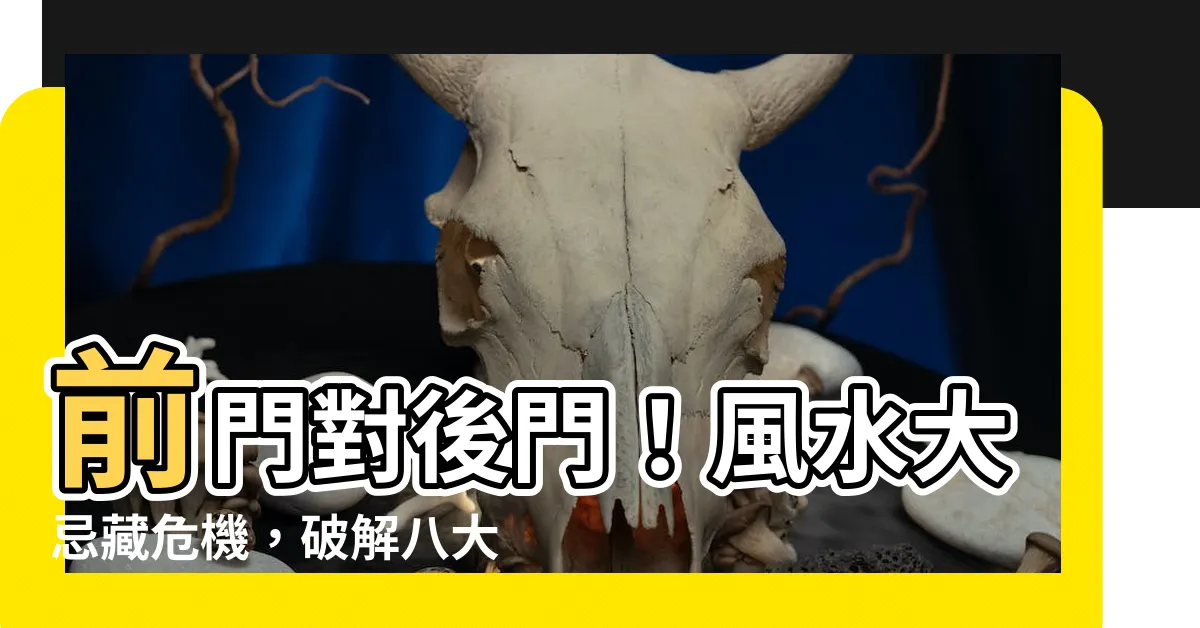 【前門對後門 風水】前門對後門！風水大忌藏危機，破解八大門破財危機