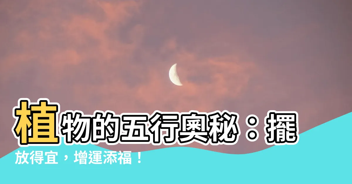 【植物 五行】植物的五行奧秘：擺放得宜，增運添福！