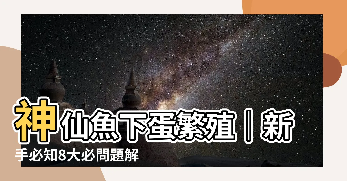 【神仙魚下蛋】神仙魚下蛋繁殖｜新手必知8大必問題解答