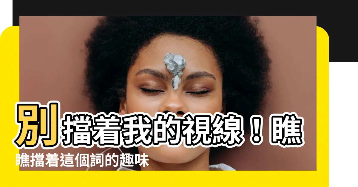 【擋著】別擋着我的視線！瞧瞧擋着這個詞的趣味翻譯