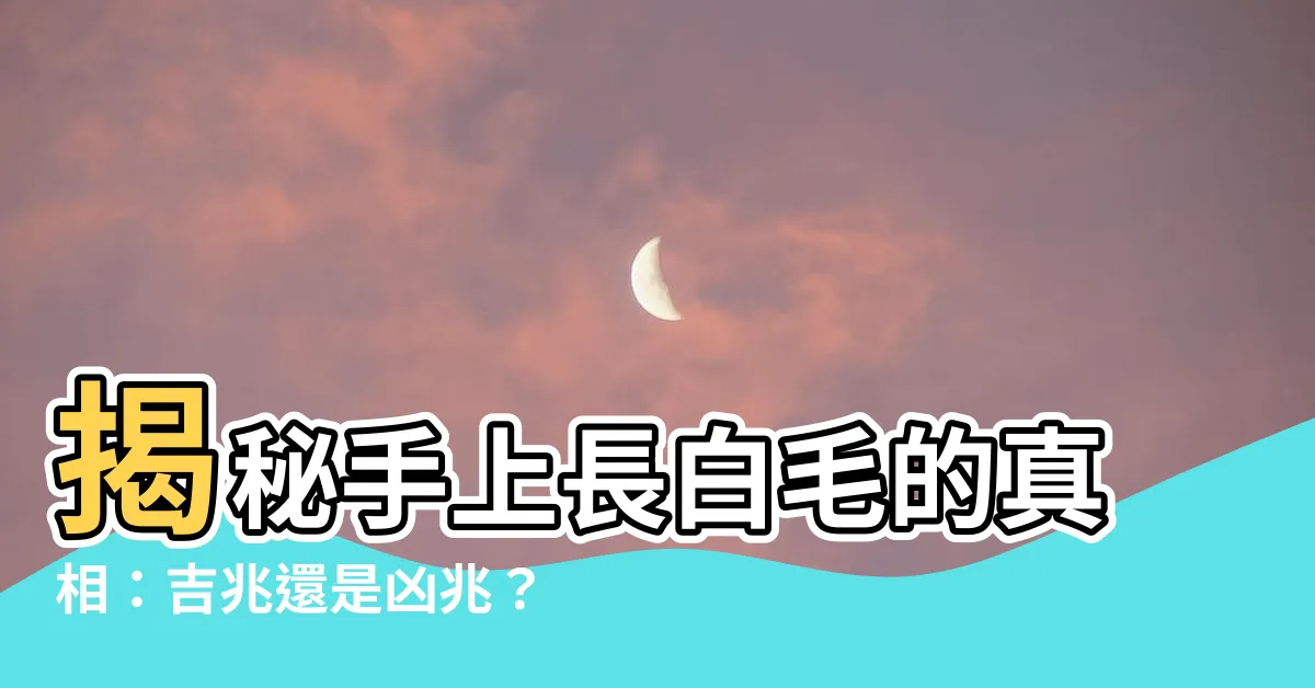 【手上長白毛】揭秘手上長白毛的真相：吉兆還是凶兆？