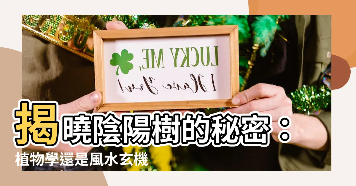 【陰陽樹】揭曉陰陽樹的秘密：植物學還是風水玄機？