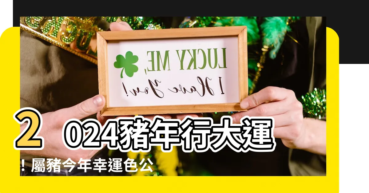 【屬豬今年幸運色】2024豬年行大運！屬豬今年幸運色公開，提升運勢財運爆棚！