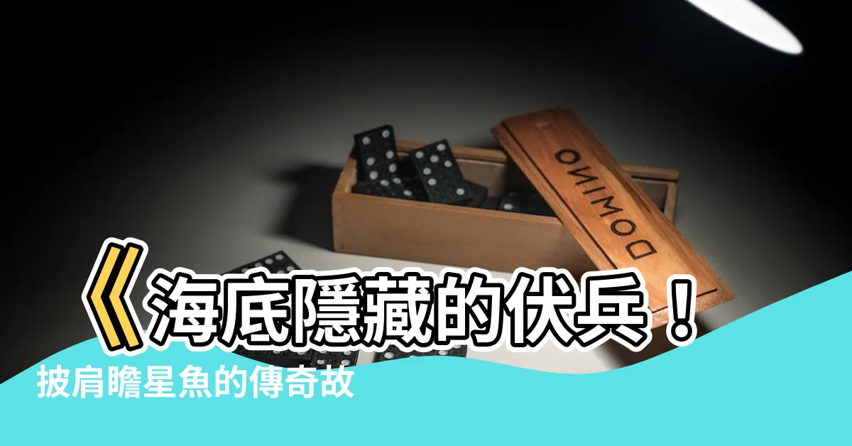 【披肩瞻星魚】《海底隱藏的伏兵！披肩瞻星魚的傳奇故事》