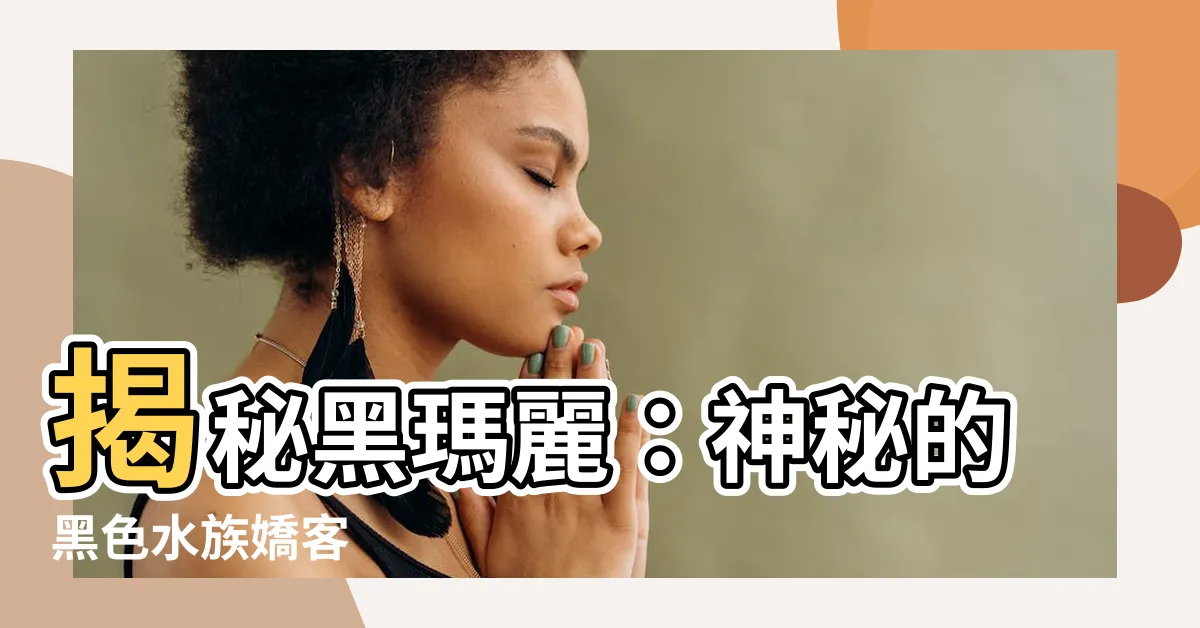 【黑瑪麗】揭秘黑瑪麗：神秘的黑色水族嬌客