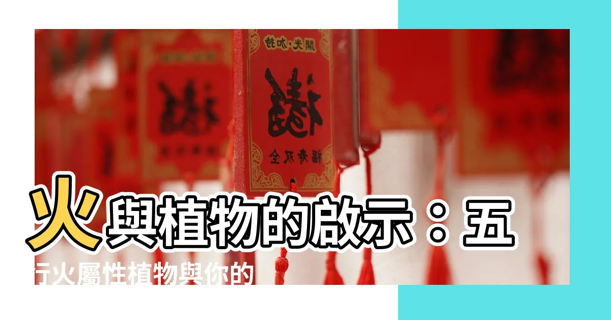 【火 植物】火與植物的啟示：五行火屬性植物與你的風水指南
