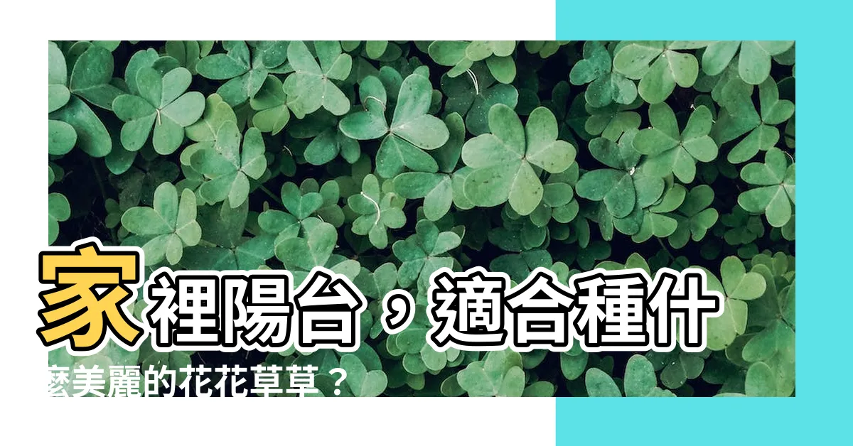 【家裡陽台適合種什麼花】家裡陽台，適合種什麼美麗的花花草草？