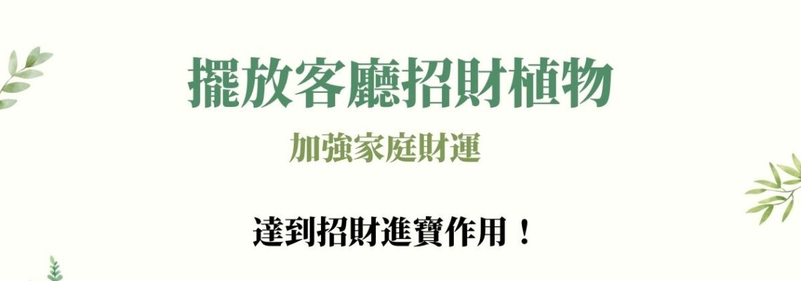 【2021牛年】擺放客廳招財植物加強家庭財運,達到招財進寶作用!