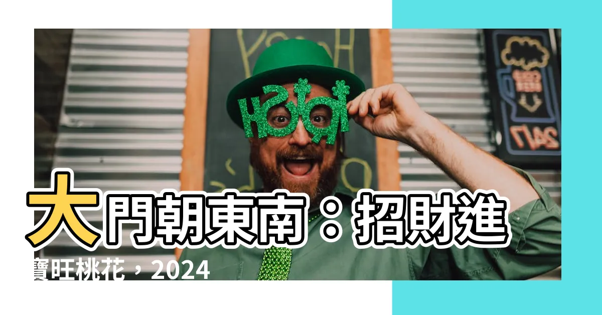 【大門向東南】大門朝東南：招財進寶旺桃花，2024龍年風水佈局不可錯過！
