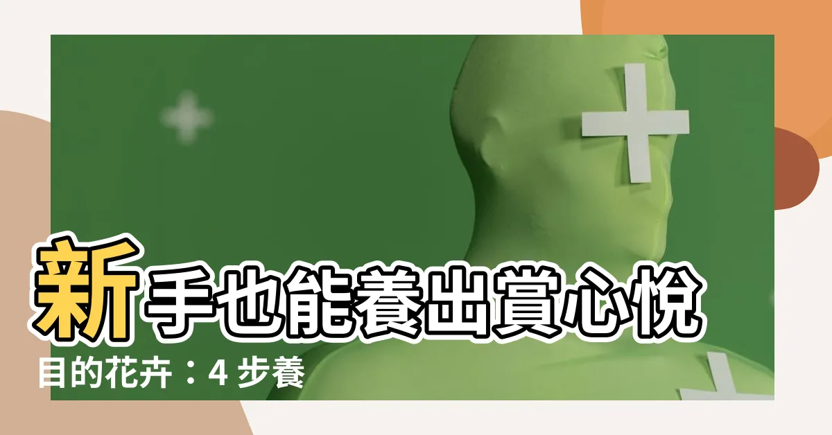 【養花】新手也能養出賞心悦目的花卉：4 步養花法懶人包