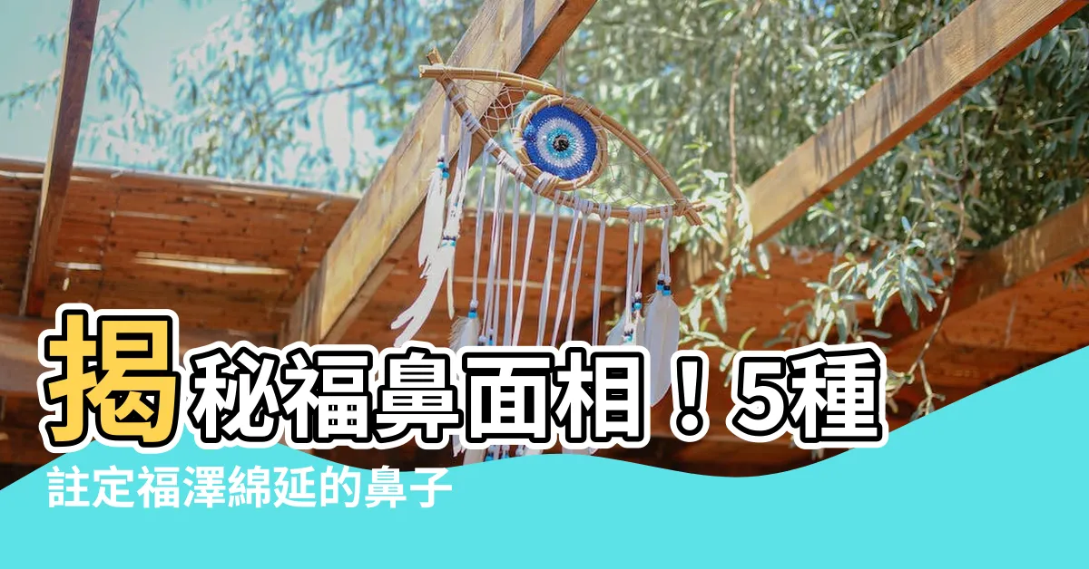 【福鼻面相】揭秘福鼻面相！5種註定福澤綿延的鼻子特徵