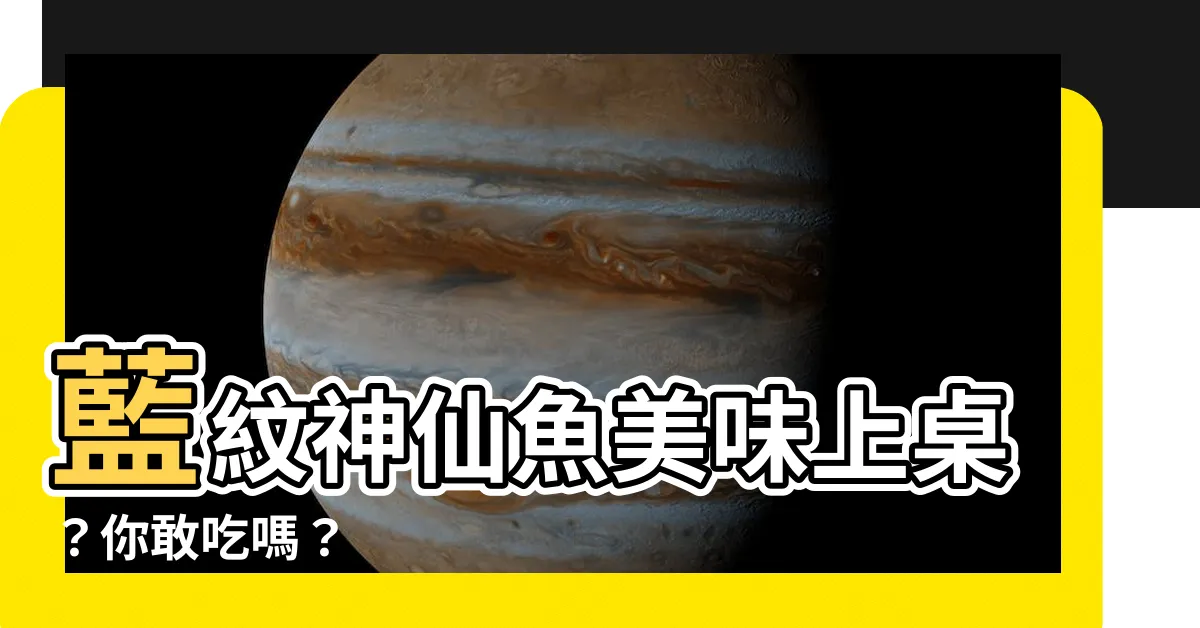 【藍紋神仙魚可以吃嗎】藍紋神仙魚美味上桌？你敢吃嗎？
