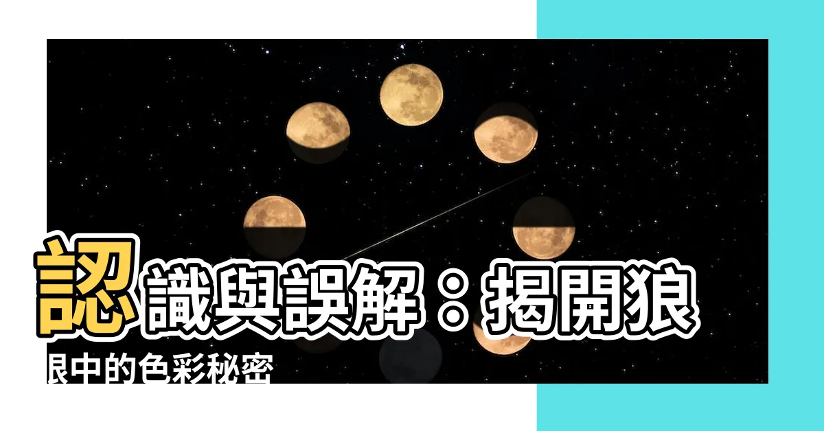 【狼 顏色】認識與誤解：揭開狼眼中的色彩秘密